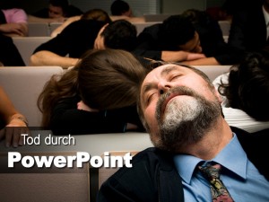 Titelfolie Tod durch PowerPoint