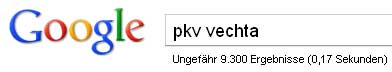 Google-Suche: pkv vechta