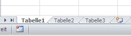 Excel 2010: 1 Tabellenblatt gleichzeitig ausgewählt
