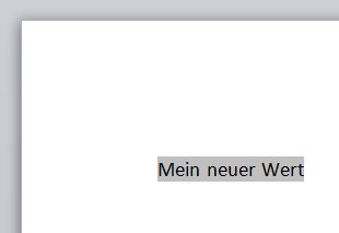 Microsoft Word: Eingefügtes Feld aktualisiert